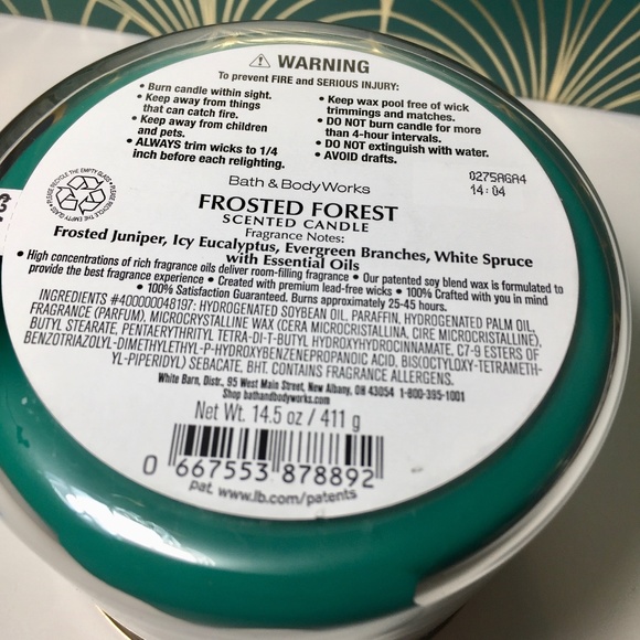 FROSTED FOREST 3 Wick Candle - Picture 3 of 3